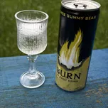 Burn white gummy bear