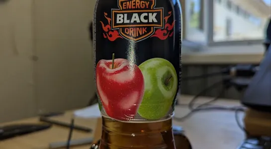 Black energy drink apple
