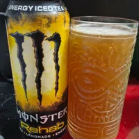 Monster rehab tea + lemonade + energy