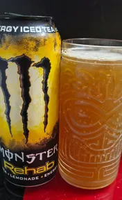 Monster rehab tea + lemonade + energy